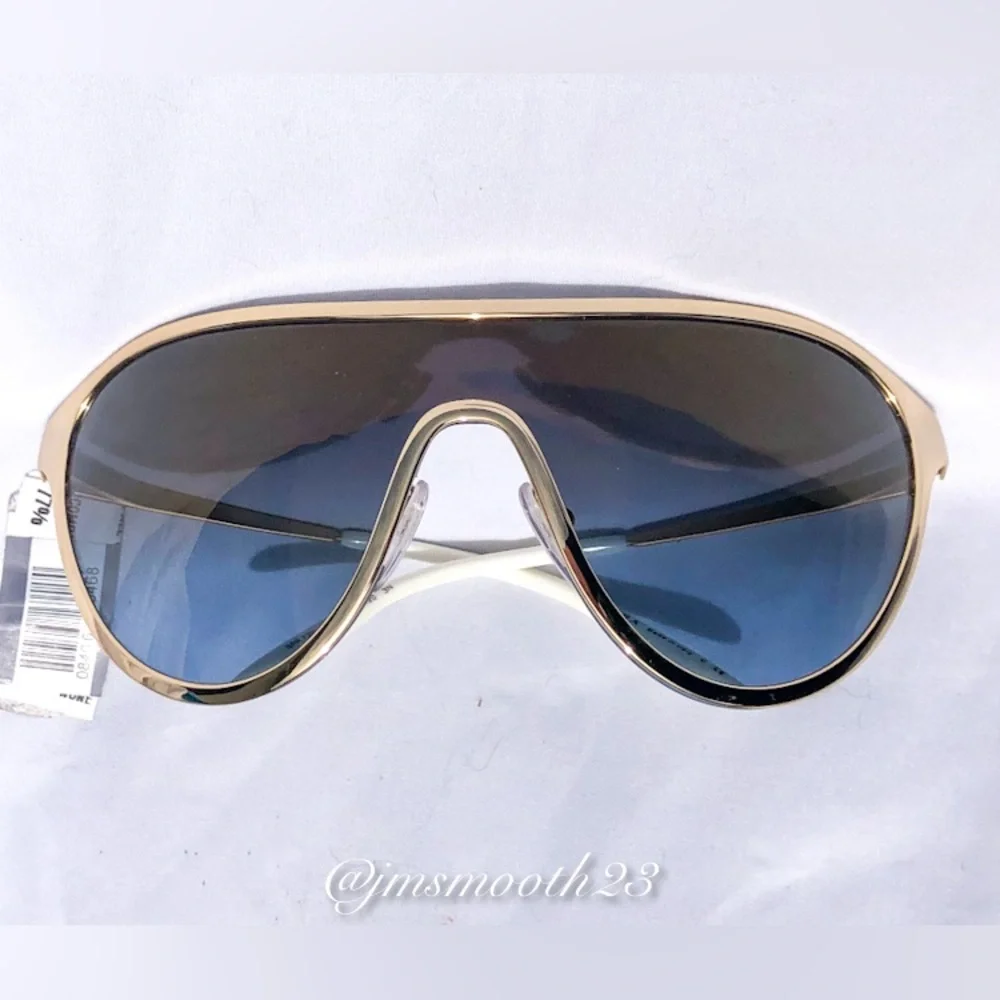 🆕 Prada Gold shield unisex Sunglasses made in Italy